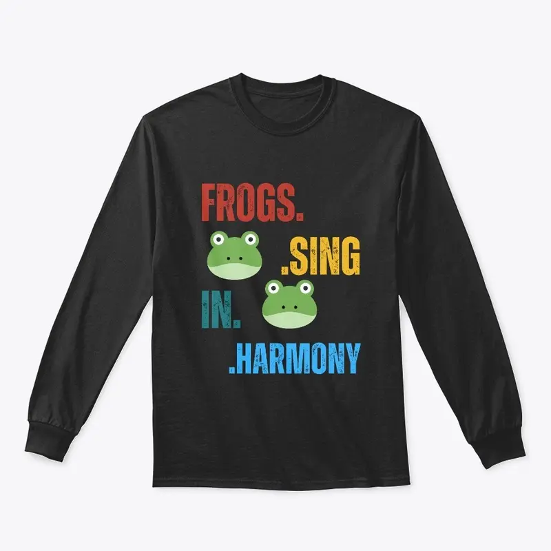 Frogs sing in harmony.